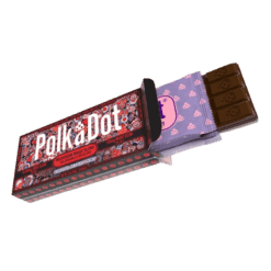 Polkadot Caramel Peanut Twist Chocolate Bars