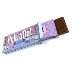 Polkadot Krispy Chocolate Krunch Chocolate Bars