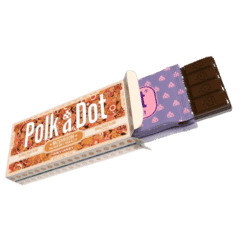 Polkadot Ooey Gooey Chocolate Bar