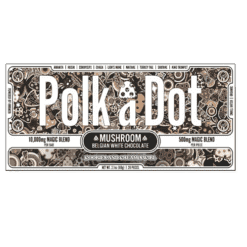 polkadot Cookies & Cream Swirl Chocolate Bar